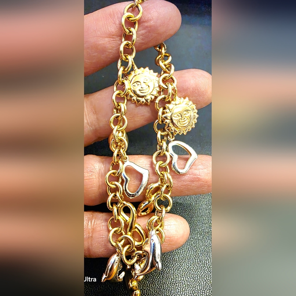 🪷Charmed 3 tone bracelet